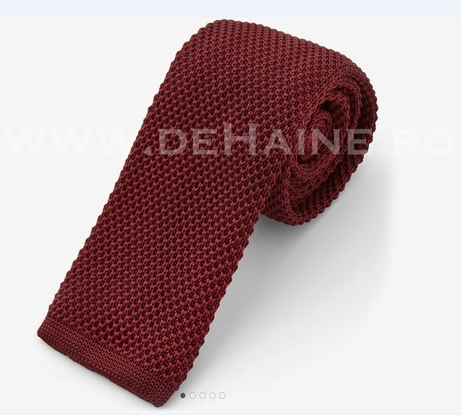 Cravata tricotata grena B2470